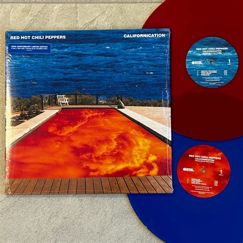 Red Hot Chili Peppers Californication Th Ann Ltd Edn Red Blue Vinyl Lp Retrocrates