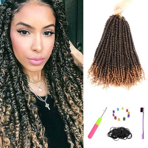 Buy Pretwisted Pre Looped Passion Twist Crochet Hair Ombre Blonde 7