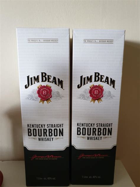 Jim Beam 1L 2btls for $60, Food & Drinks, Alcoholic Beverages on Carousell