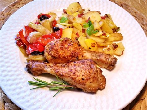 Hähnchen Unterschenkel mit Ofengemüse - einfach - von mimi