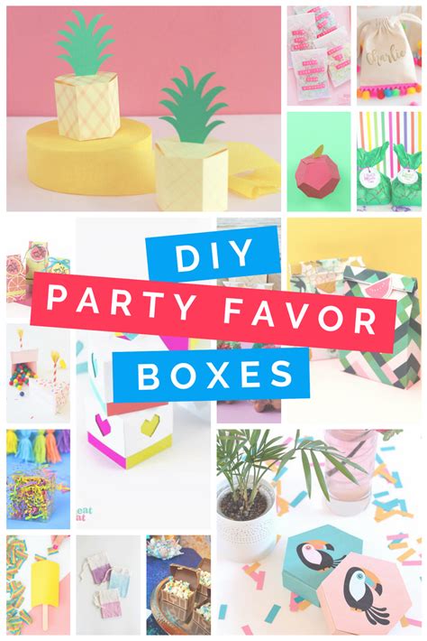 DIY PARTY FAVOR BOXES - Mad in Crafts