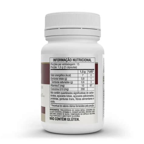 Coenzima Q10 200mg 30 Capsulas Vitafor Armazém Terra Vida