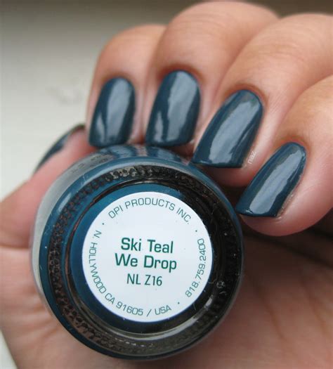 Naz S Nails Opi Ski Teal We Drop