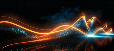 Premium Photo | High resolution graphic with blurry lines and lights