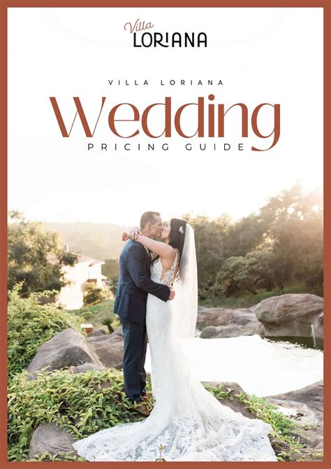Wedding Pricing Guide Cover | Villa Loriana