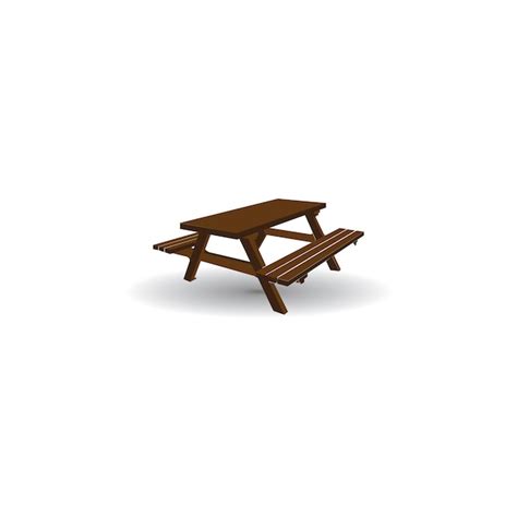 Icono De Mesa De Picnic Vector Premium