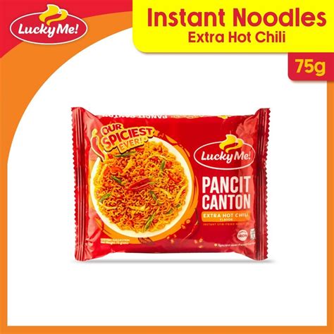 Lucky Me Pancit Canton Extra Hot Chili G Shopee Philippines