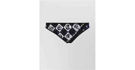Emilio Pucci Lycra Bikini Panties Floral Pattern In Black Lyst