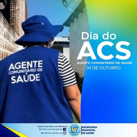 De Outubro Dia Do Acs Prefeitura Municipal De Igarap A U