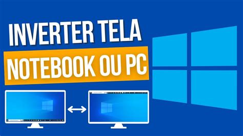 Como Desvirar A Tela - COMO DESVIRAR A TELA DO COMPUTADOR NO WINDOWS 10 - YouTube