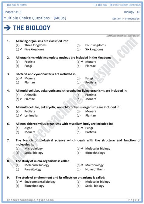 Class 11 Biology Chapter 3 Question Answers