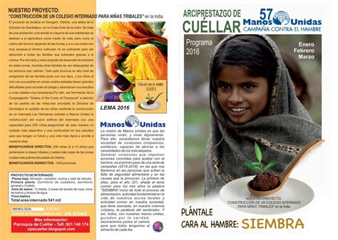 PDF Folleto Manos Unidas 2016 Verduras Tabuenca Sambalpur El