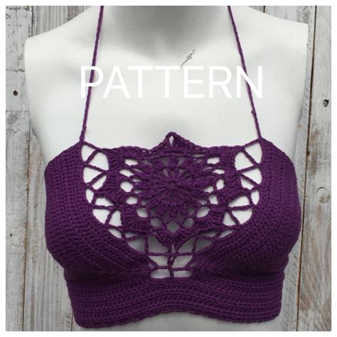 Crochet Pattern Crochet Pattern Halter Top Pattern Bikini Etsy