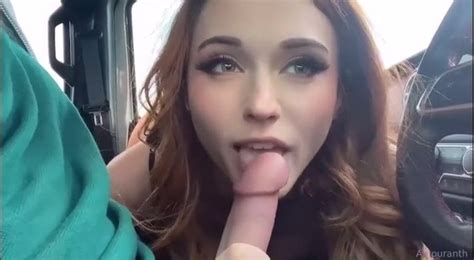 Amouranth Nude Car Blowjob Porn Video Leaked Dirtyship