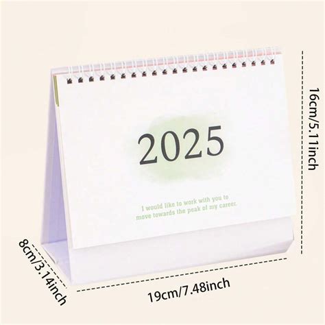 Neuer Tischkalender 2025 Check-In Kalender Desktop Ornament Memo