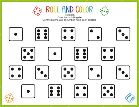 Jogo de rolar e colorir para crianças Jogo educativo para crianças