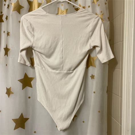 Forever 21 Nude Bodysuit Size Medium Bodysuit Depop