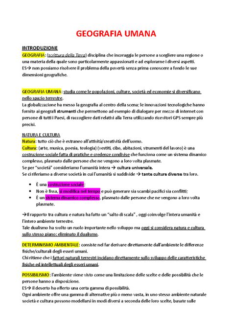 Geografia Umana Cultura Societ Spazio 3