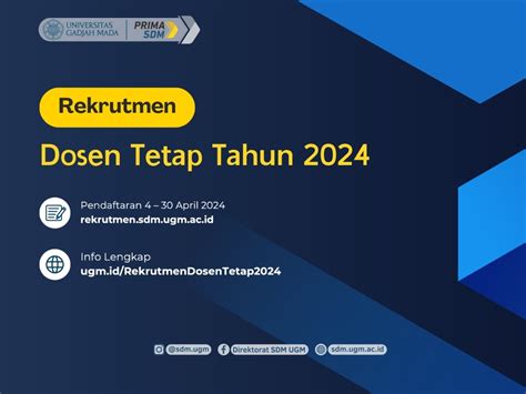 Seleksi Penerimaan Dosen Tetap Universitas Gadjah Mada Tahun