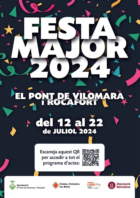 Festa Major 2024 - Ajuntament del Pont de Vilomara i Rocafort