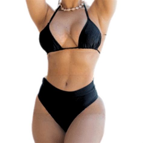 Biquini Feminino Hot Pants Suplex Biqu Ni De Amarrar Cintura Alta Moda Praia Shopee Brasil