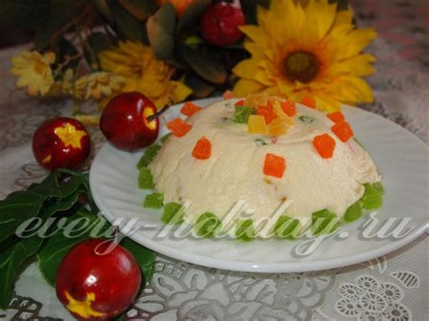 Пасхальный творожный кулич с цукатами, рецепт с фото