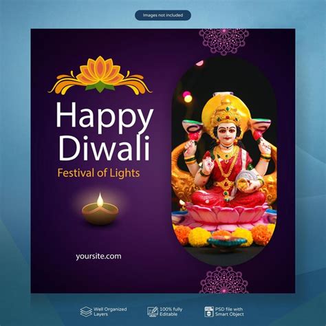 Premium PSD Psd Creative Happy Diwali Social Media Post