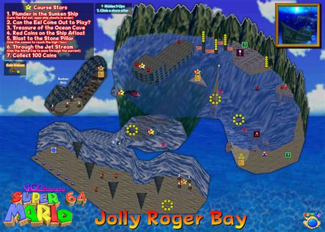 Super Mario 64 Jolly Roger Bay Map By Vgcartography On Deviantart