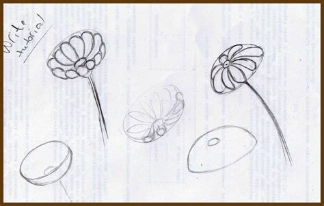 Doodles and tuts: Ho to draw a Flower in perspective. | Flower drawing ...