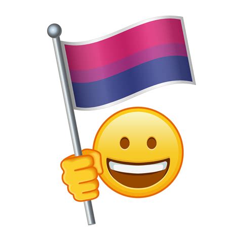 Emoji With Bisexual Pride Flag Large Size Of Yellow Emoji Smile
