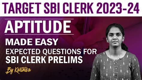 Target SBI Clerk 2024 Aptitude Made Easy Most Expected Questions