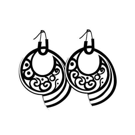 earring templates  vectors psds
