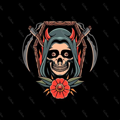 grim illustrator vectors photoshop psd files