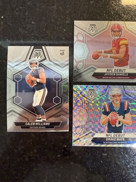 Drake Maye Silver Rookie Prizm Mosaic Nfl Debut Caleb Williams