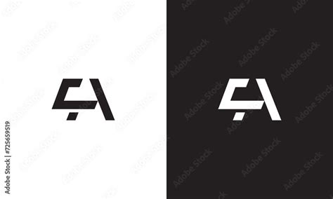 ca logo monogram unique logo black  white logo premium elegant