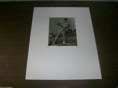 4 Vintage Nude Male Models Black And White Photographs Gay Interest
