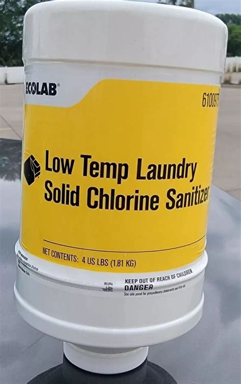 Ecolab Low Temp Laundry Solid Chlorine Sanitizer 4 LBS EBay