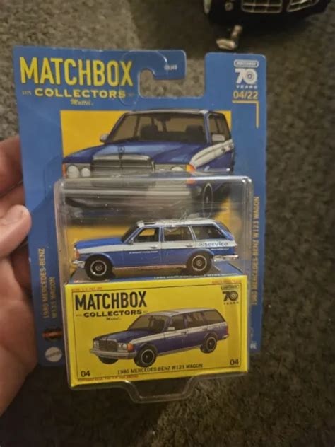 MATCHBOX COLLECTORS 1980 Mercedes Benz W123 Wagon 70 Years 04 22 Blue