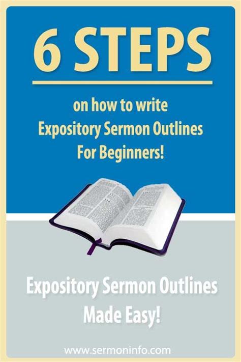 How To Write A Sermon Outline Template How To Write A Sermon With Ease Take The Stress Out Of