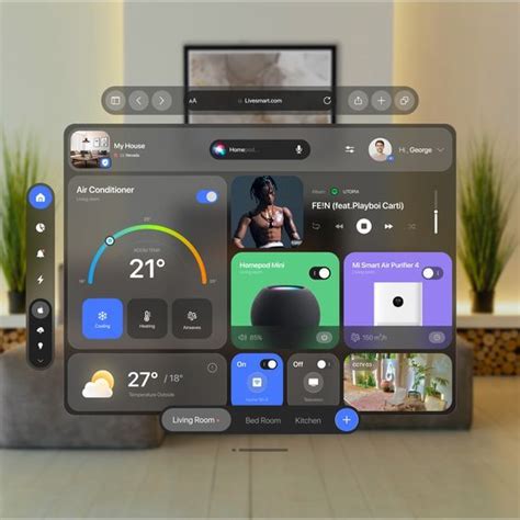 Apple Vision Pro Ui Concept Designed In Figma In Concept Design