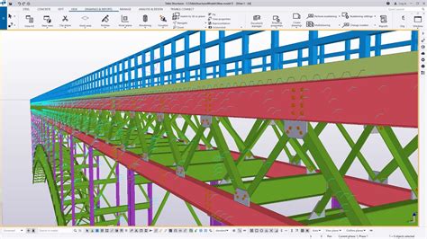 How To Create A Footbridge On A Curved Supported Frame Tekla