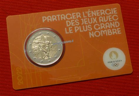 Francia 2 euro 2022 commemorativi 2ª moneta dedicata alle Olimpiadi di