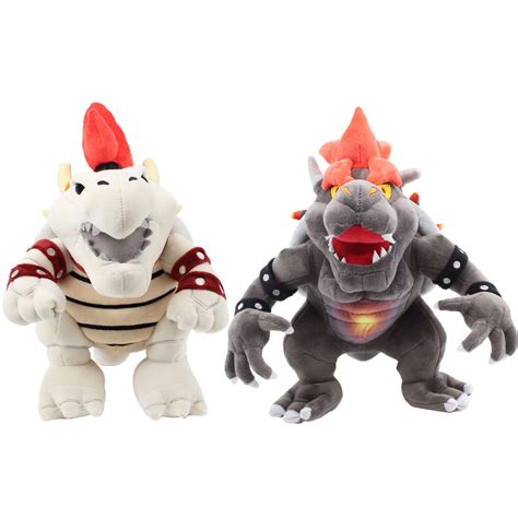 Uiuoutoy Super Mario Dry Bowser And Fury Bowser Koopa Plush Toys Stuffed