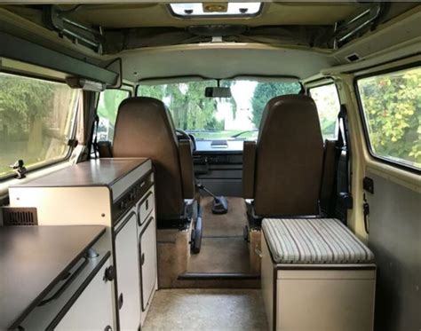 The Interior Of A Van With No One In It