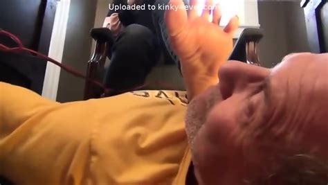 Secretary Gets Her Mature Feet And Toes Worshiped By A Handyman