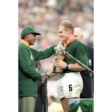 Nelson Mandela & Francois Pienaar poster | World Cup Rugby