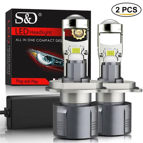 2 шт. H4 H7 светодиодные линзы проектора H8 H11 9005 HB3 9006 HB4 9012 ...