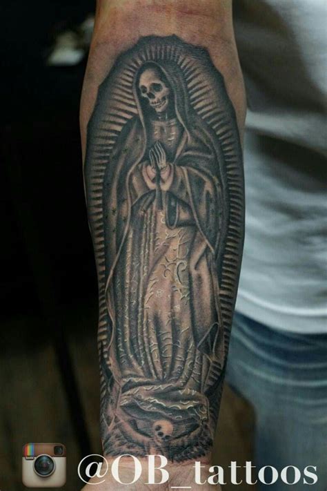 Resultado de imagen de santa muerte tattoo | Hand tattoos for guys, Arm tattoo, Tattoos for guys