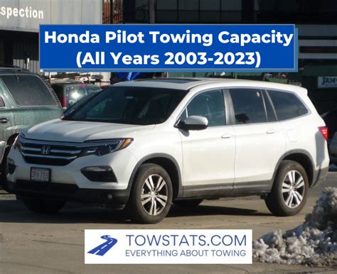 Honda Pilot Towing Capacity All Years 2003 2023