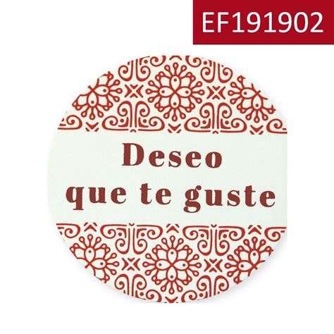 Etiqueta Adhesivas Deseo Que Te Guste